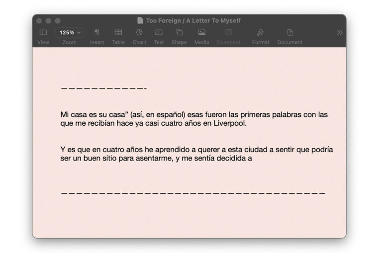 Too Foreign, Montse Mosquera – updates (12/04/21)