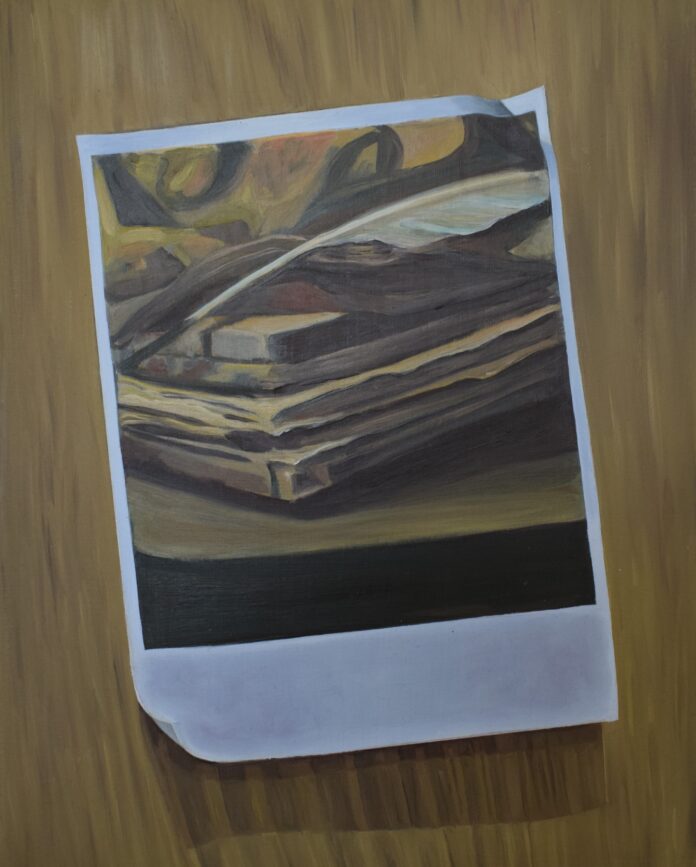 Trompe loeil vanitas still life after Pieter Claesz 2020